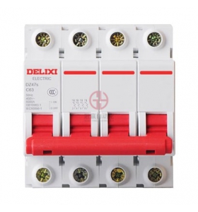 德力西導軌漏電斷路器-DZ47LE-125-4P-li(D)-100A